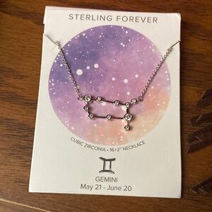 Silver Gemini Necklace